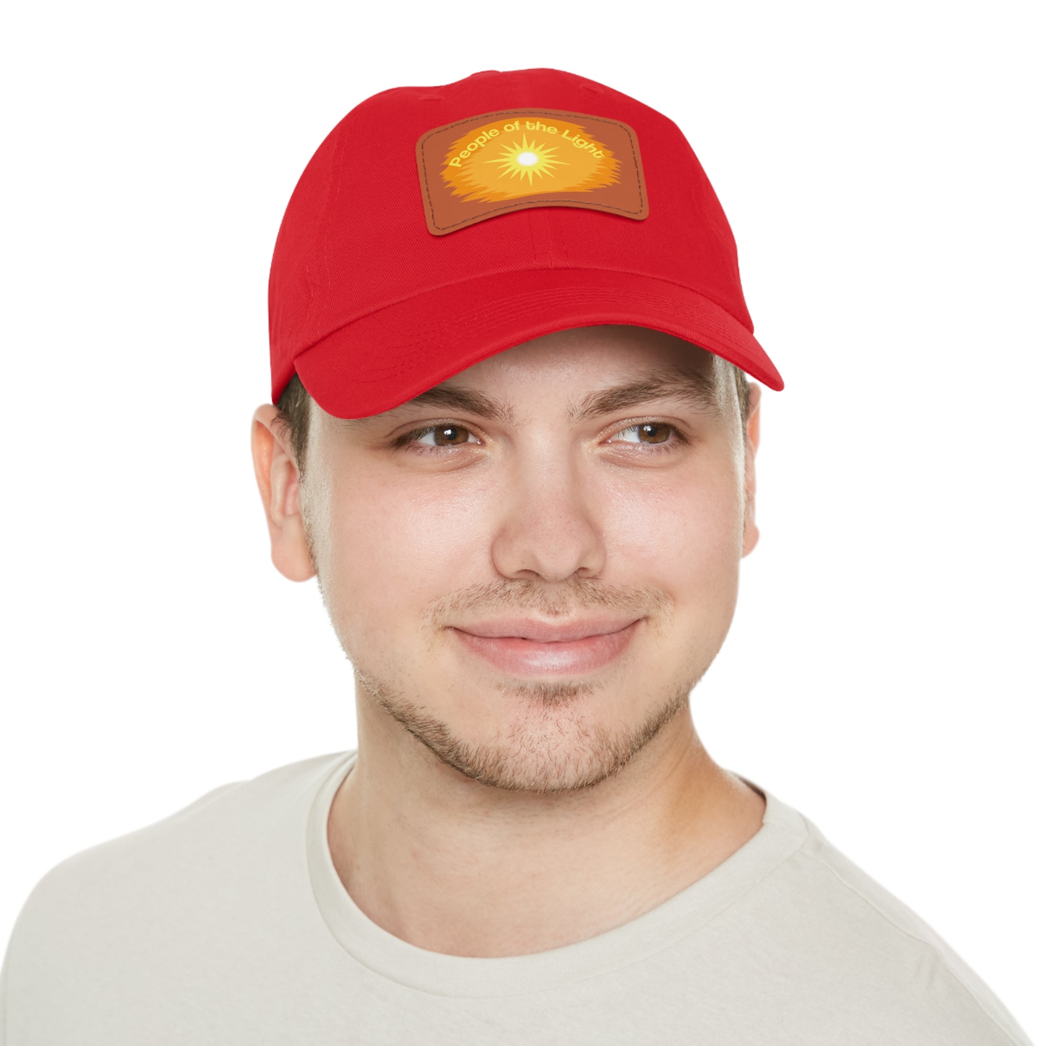 Dad Hat with Leather Patch. People Of The Light