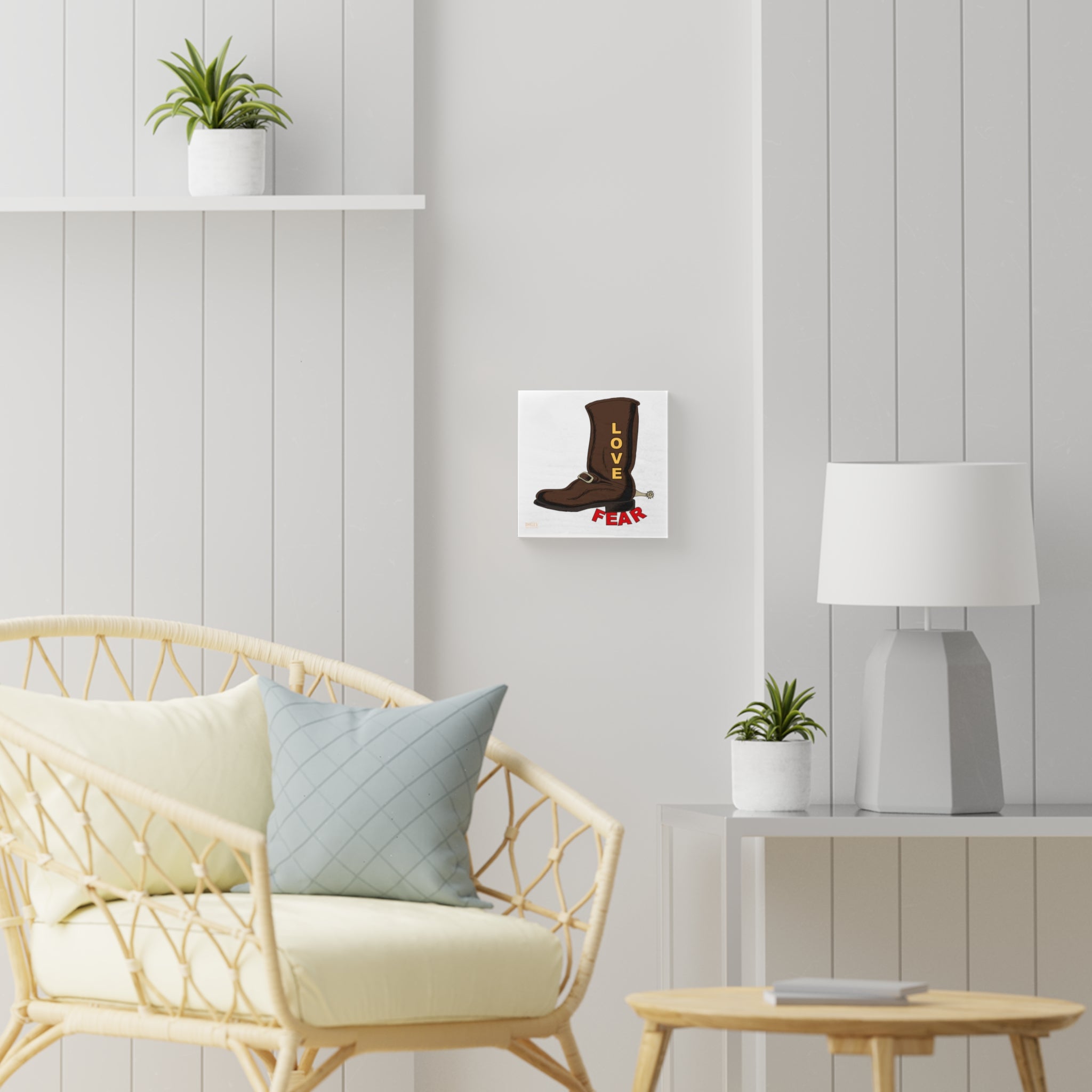 Wood Canvas...Love Over Fear