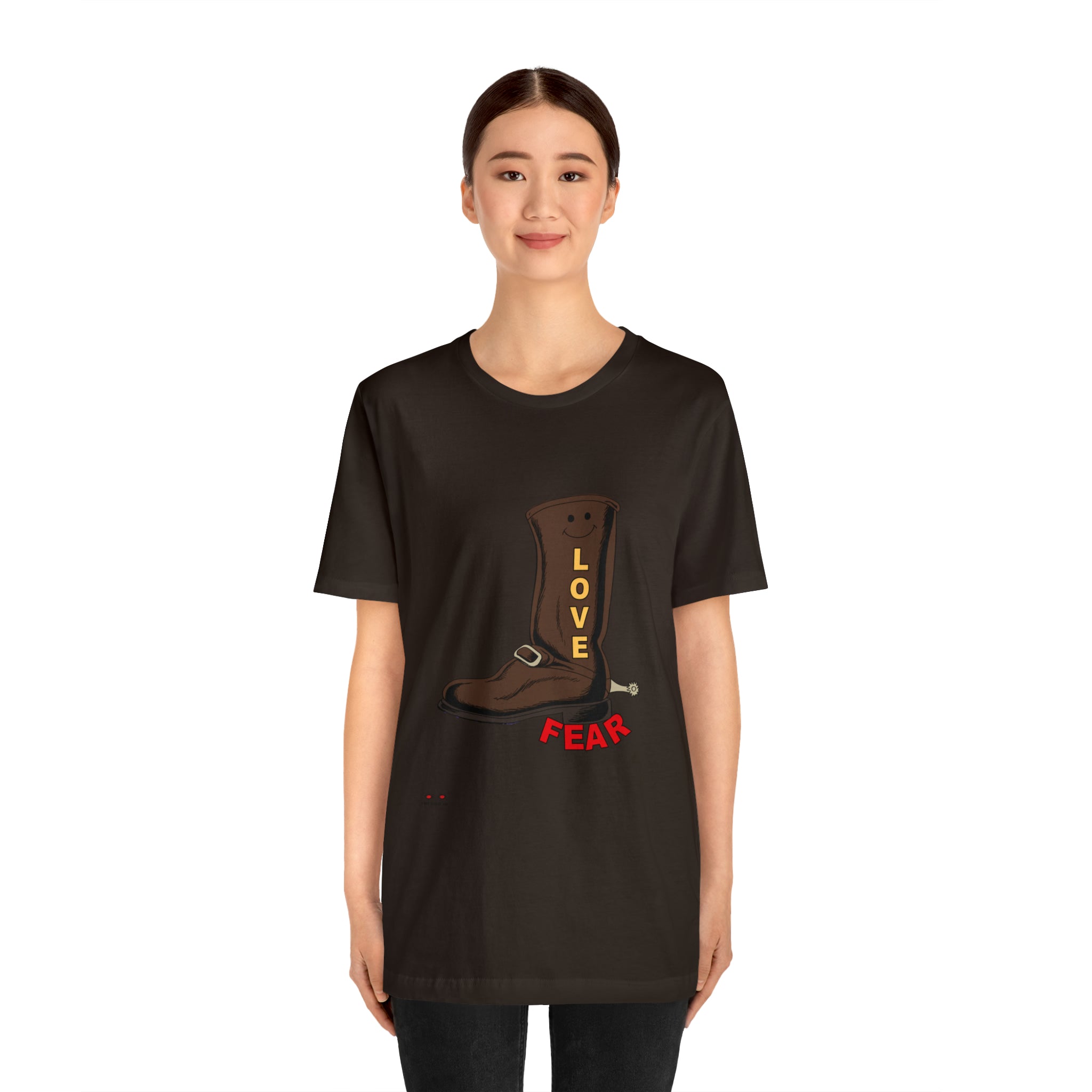 Unisex Jersey Short Sleeve Tee. Love Over Fear