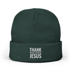 Embroidered 'Thank You For Loving Jesus' Knit Beanie