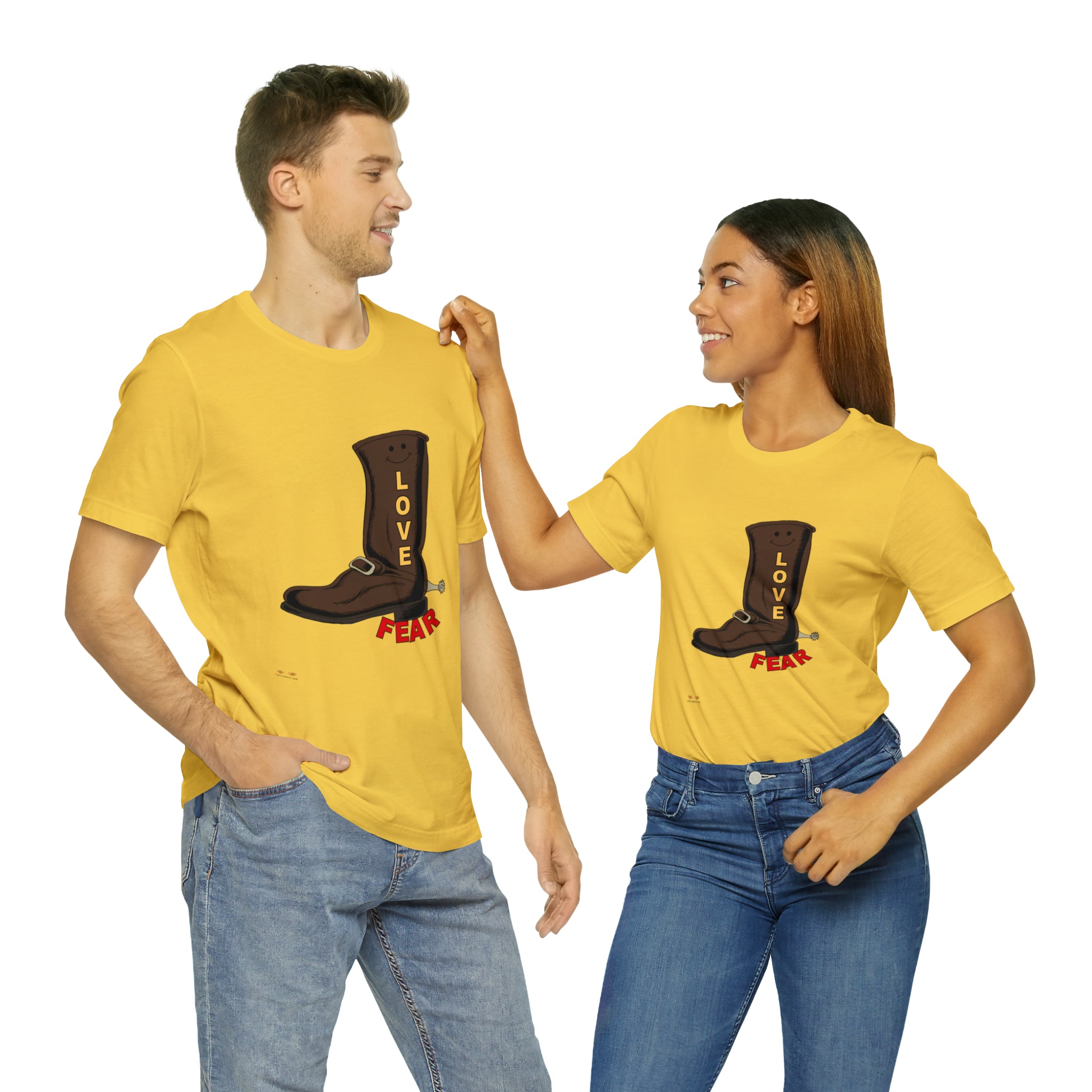 Unisex Jersey Short Sleeve Tee. Love Over Fear