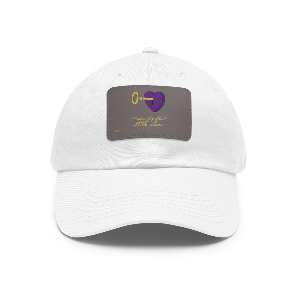 Dad Hat with Leather Patch. Purchase My Heart With Love