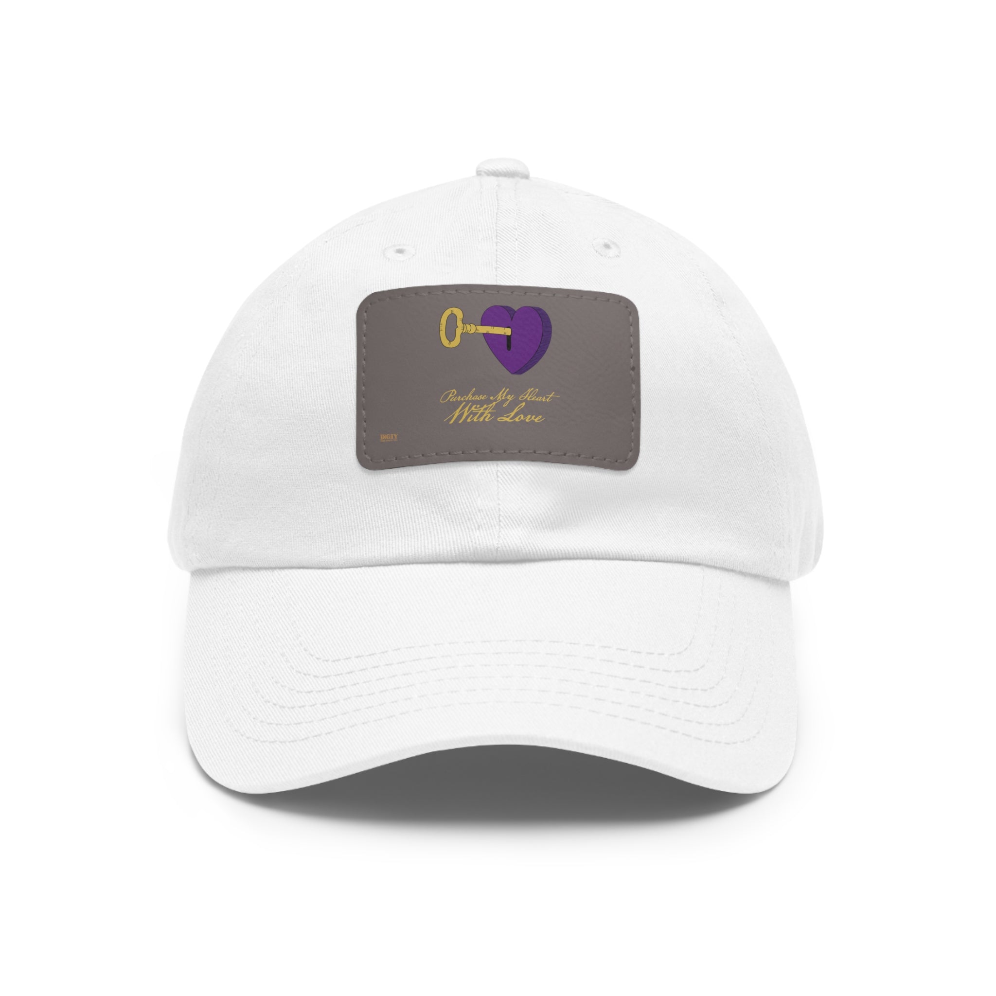 Dad Hat with Leather Patch. Purchase My Heart With Love