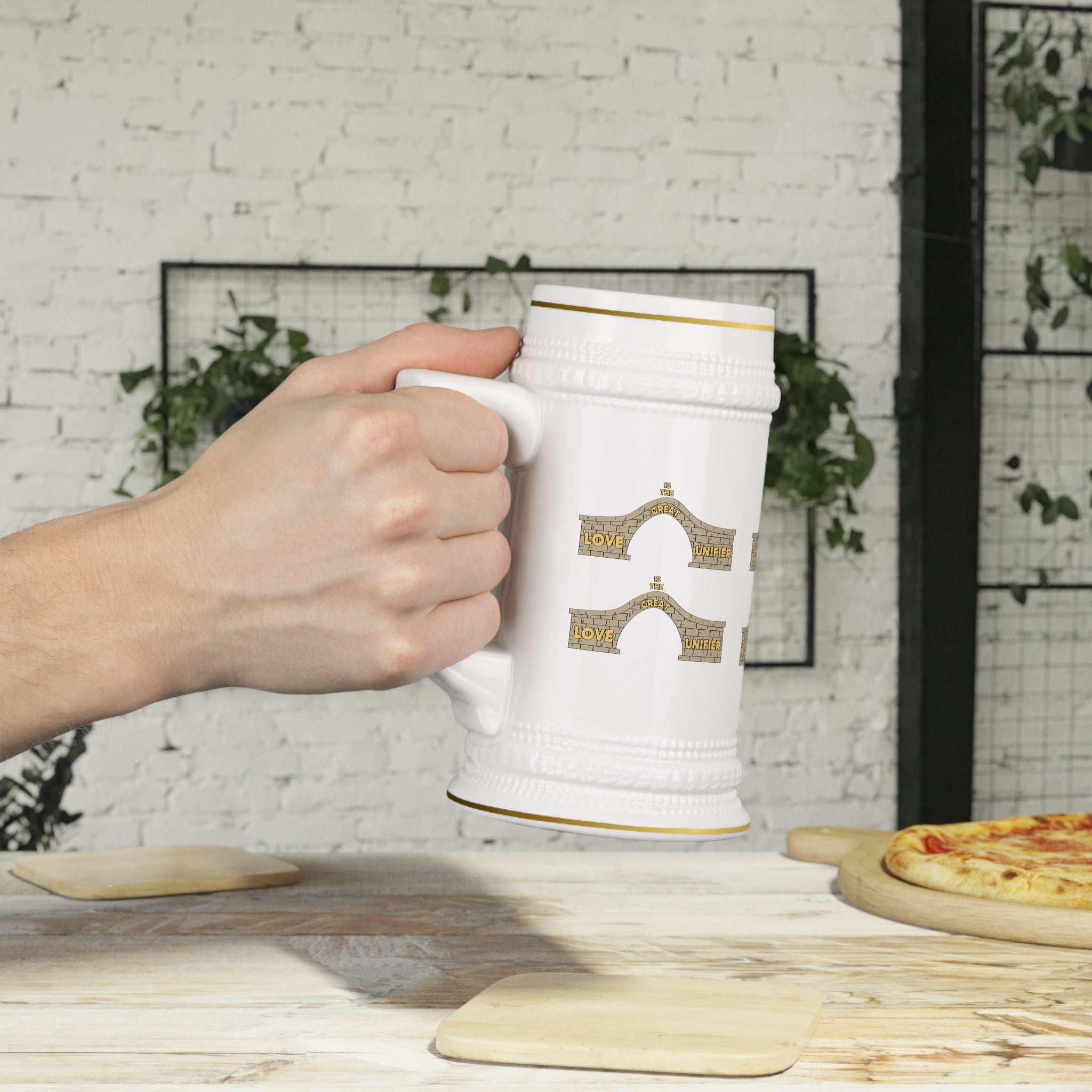 Stein Mug....Love Is The Great Unifier