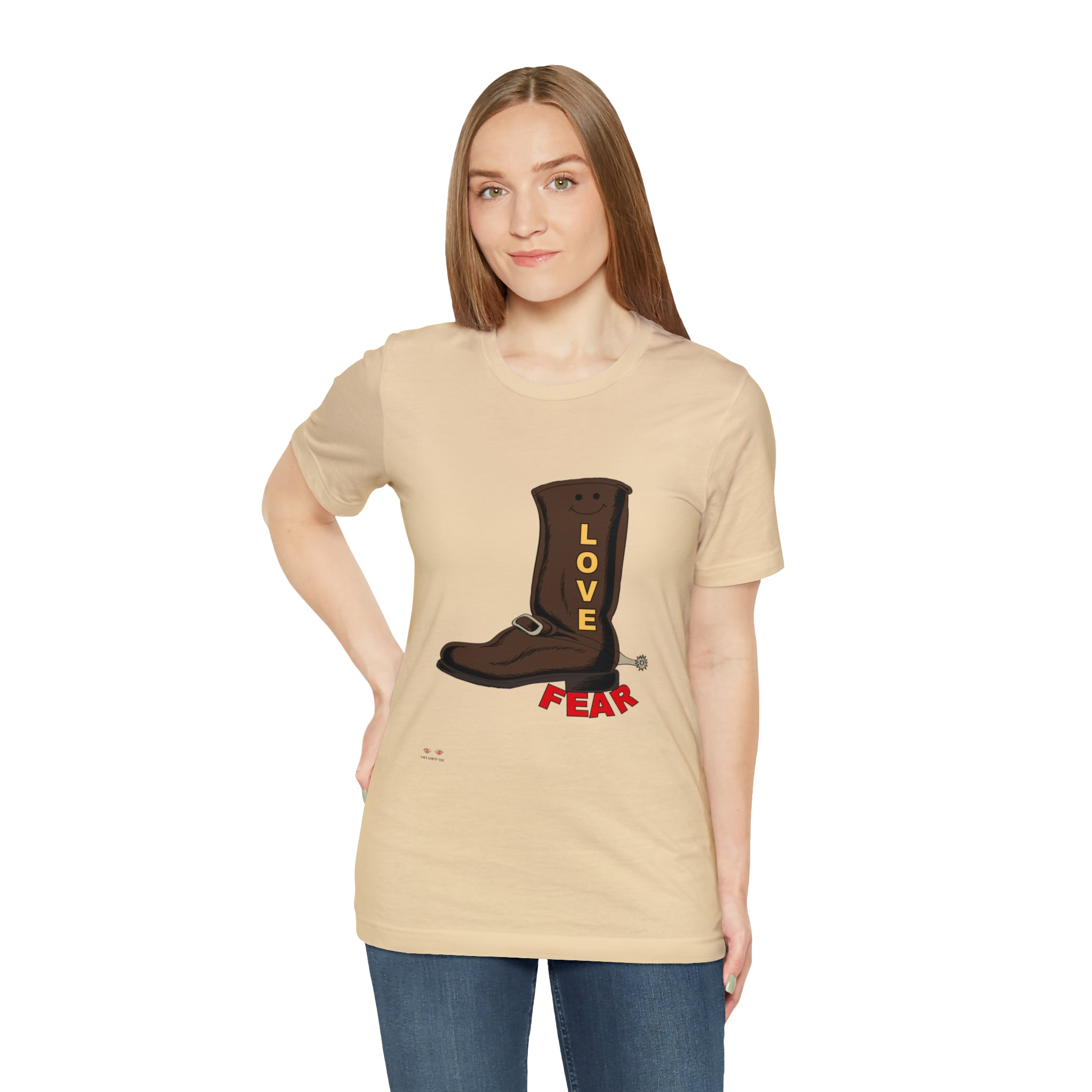 Unisex Jersey Short Sleeve Tee. Love Over Fear
