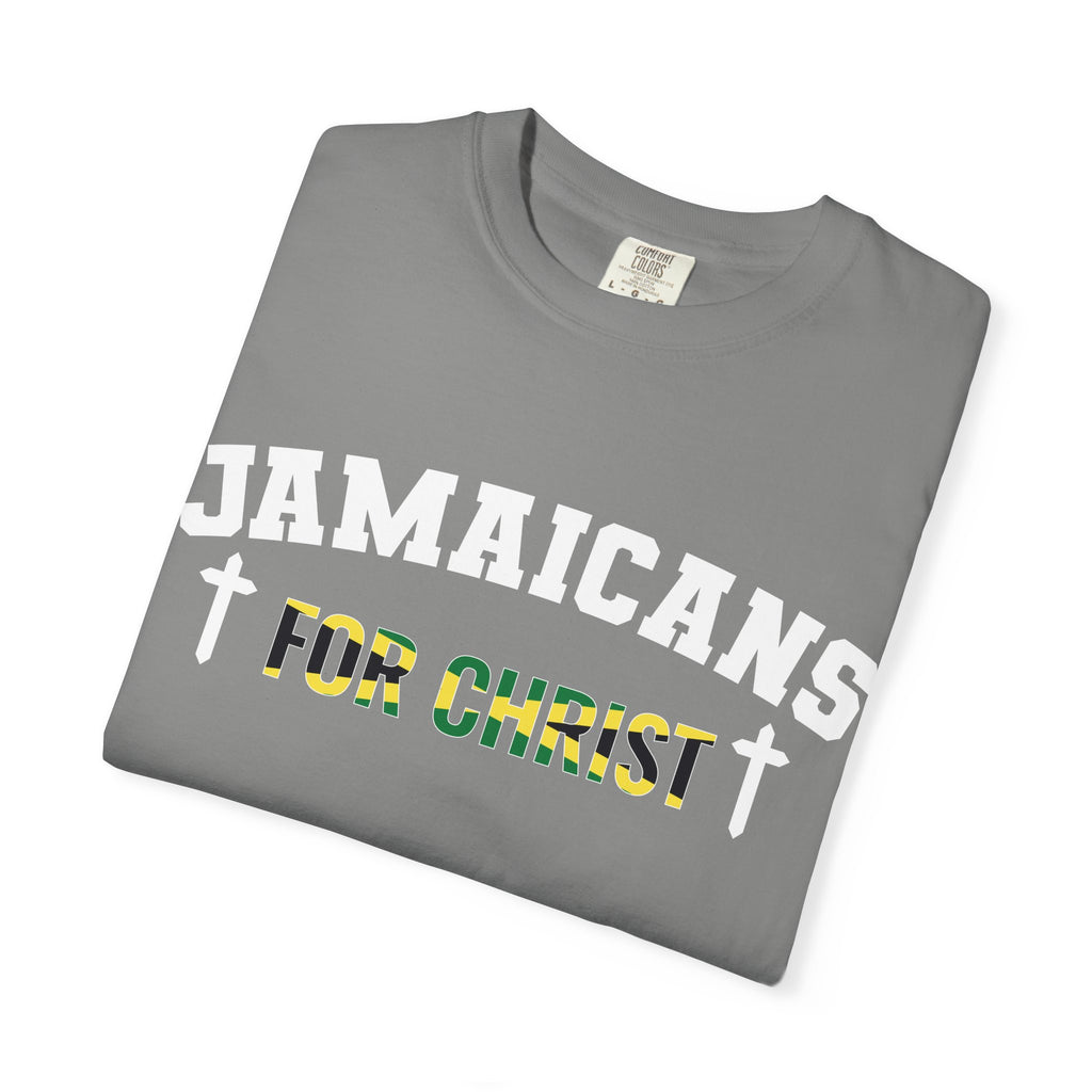 Jamaicans for Christ T-Shirt — Faith & Island Pride Garment-Dyed Tee