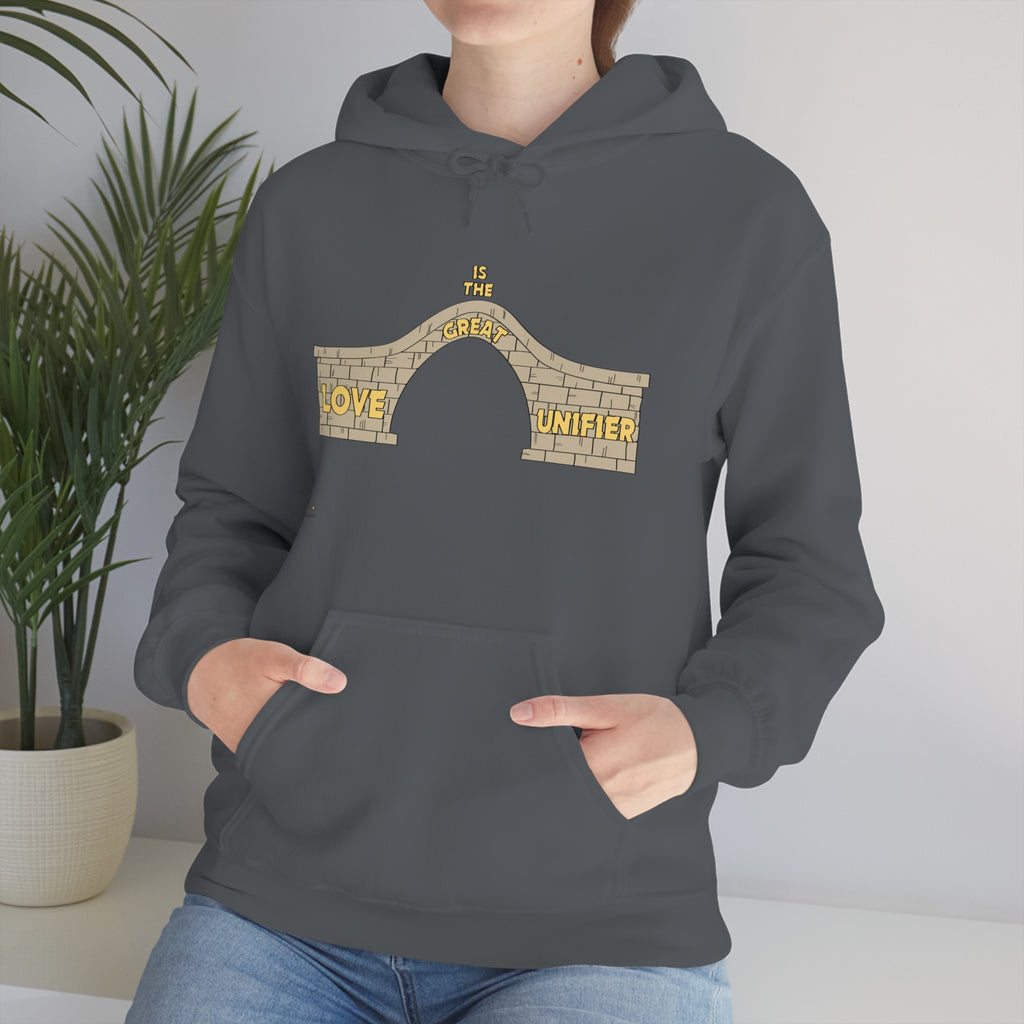 Unisex Heavy Blend Hooded Sweatshirt Love Is The Great Unifier