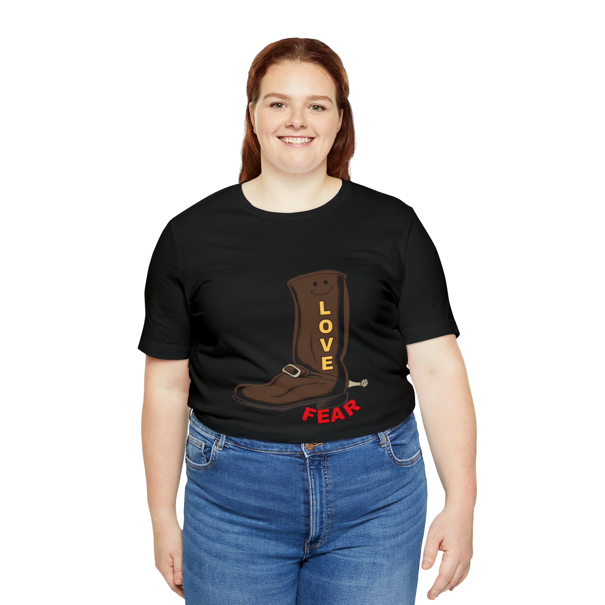 Unisex Jersey Short Sleeve Tee. Love Over Fear