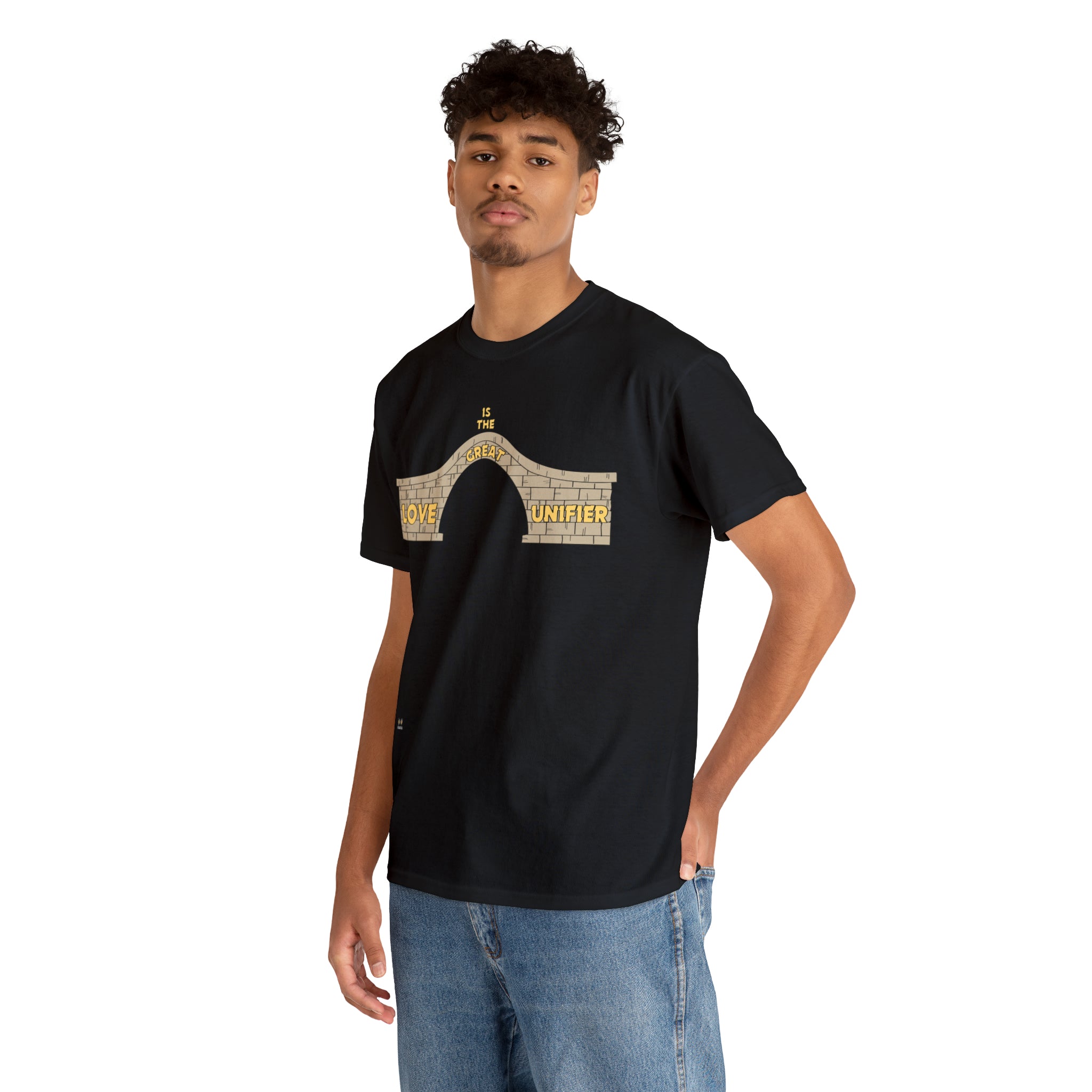 Unisex Heavy Cotton Tee...Love Is The Great Unifier