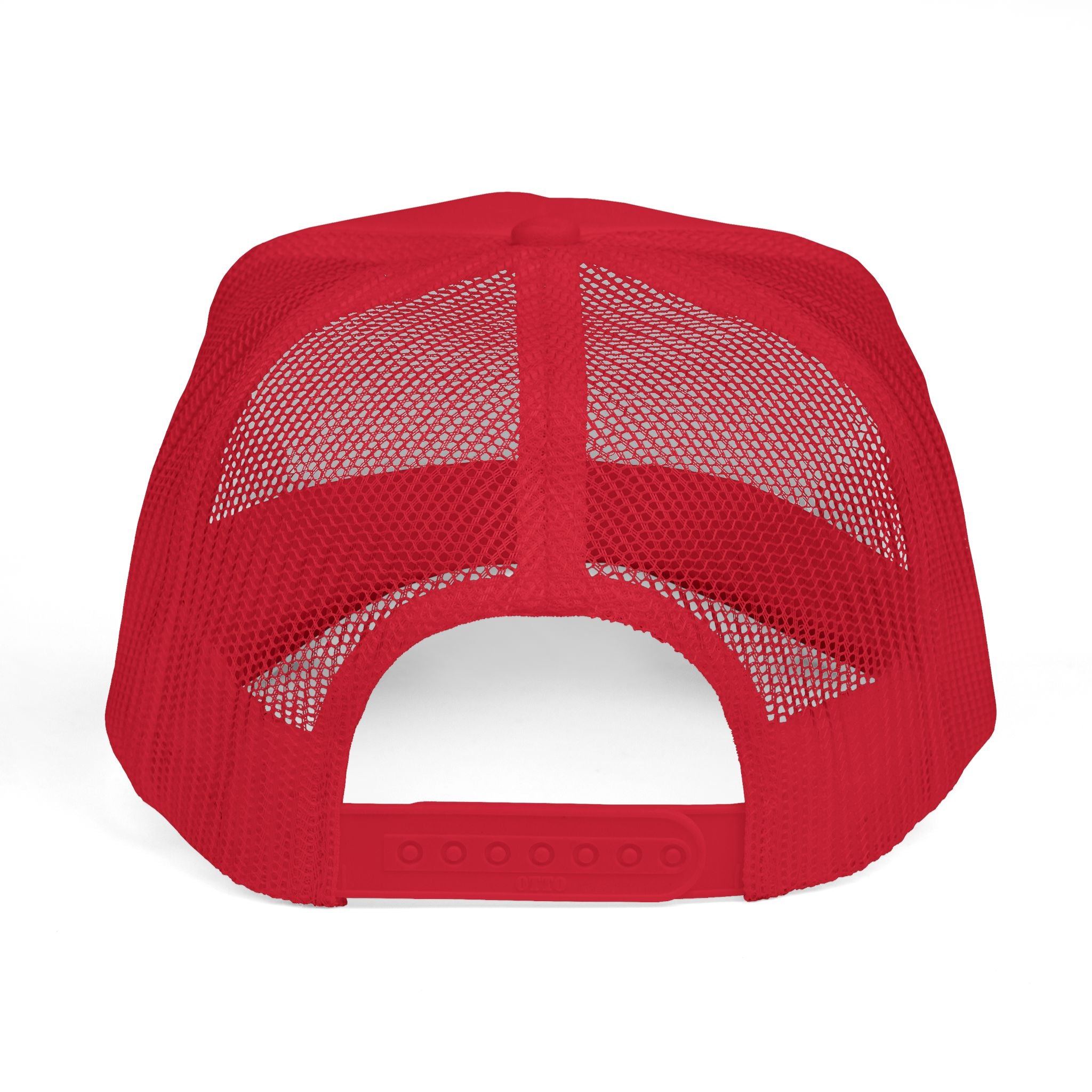 Trucker Cap — "Thank You for Loving Me First" Embroidered Red Mesh Dad Hat