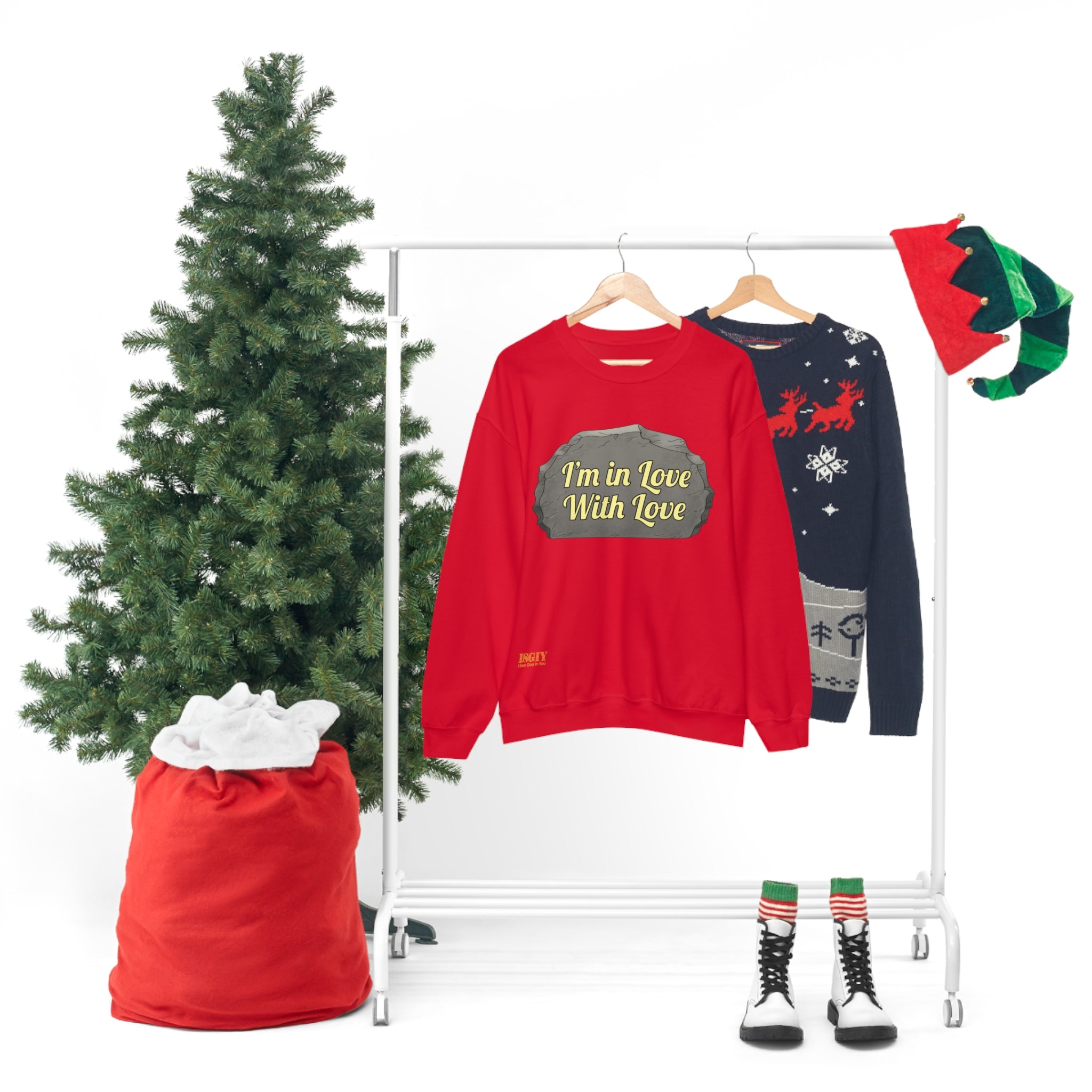 Unisex Heavy Blend Crewneck Sweatshirt In Love With Love