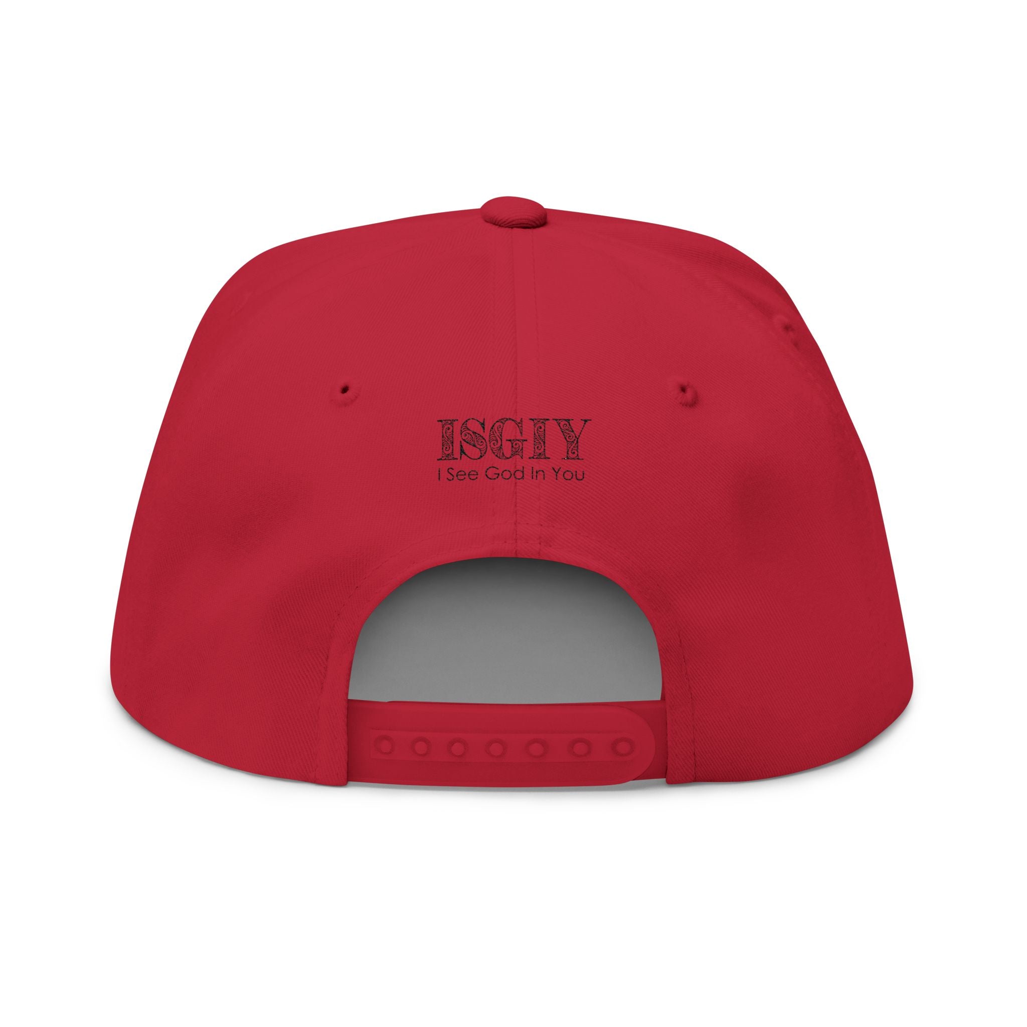 Embroidered Flat Bill Cap — "Good Morning Jesus" Christian Snapback