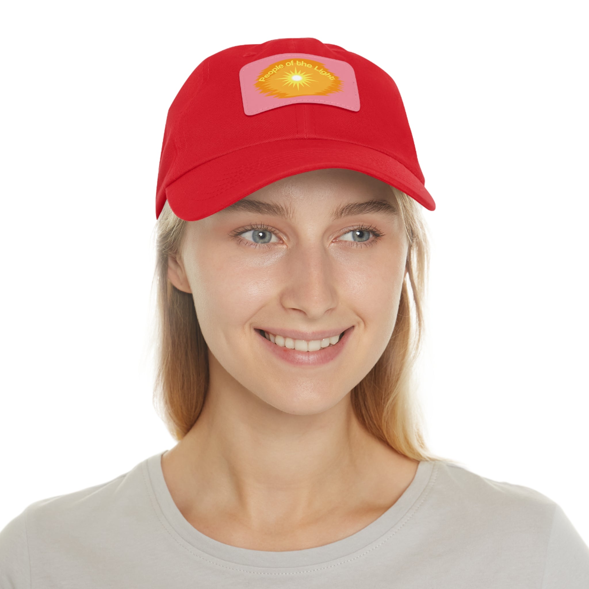Dad Hat with Leather Patch. People Of The Light