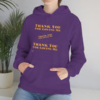 Unisex Heavy Blend Hooded Sweatshirt...Thank You For Loving Me...Yel