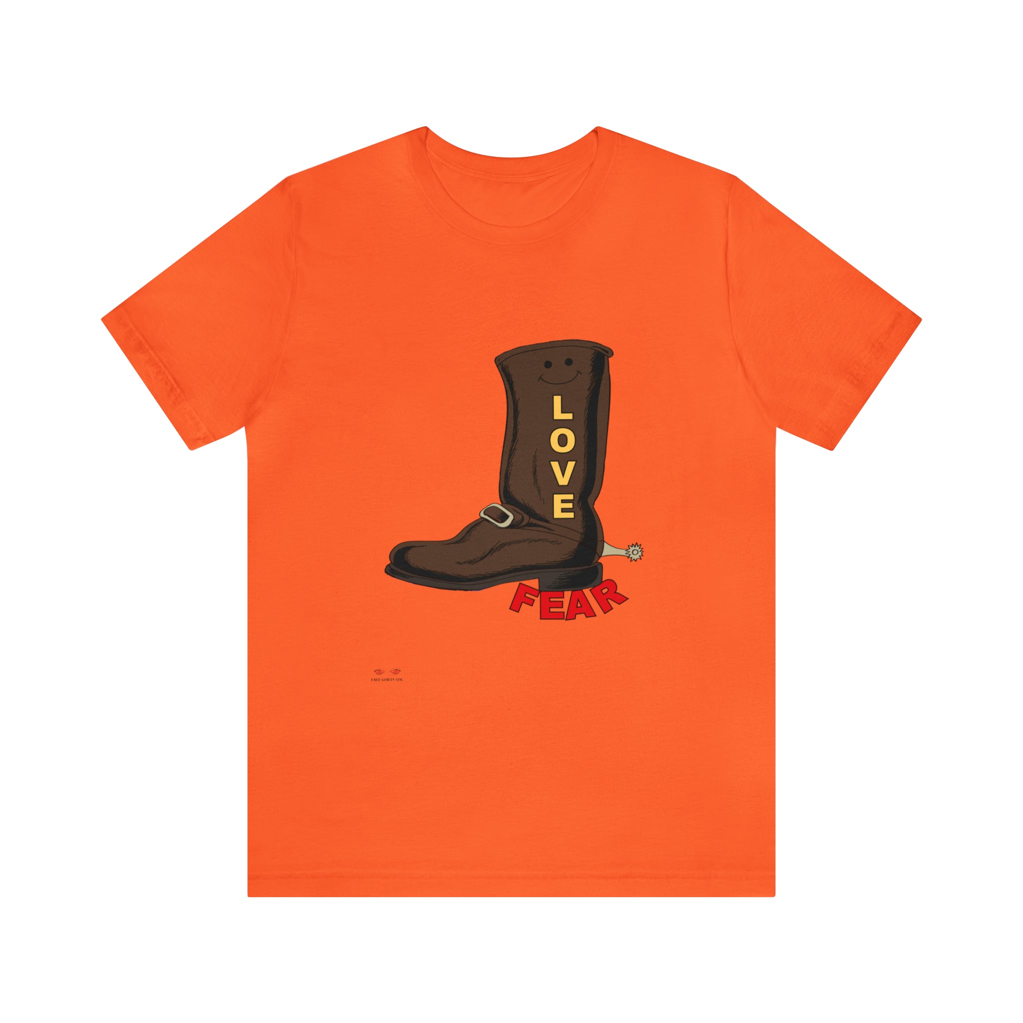 Unisex Jersey Short Sleeve Tee. Love Over Fear