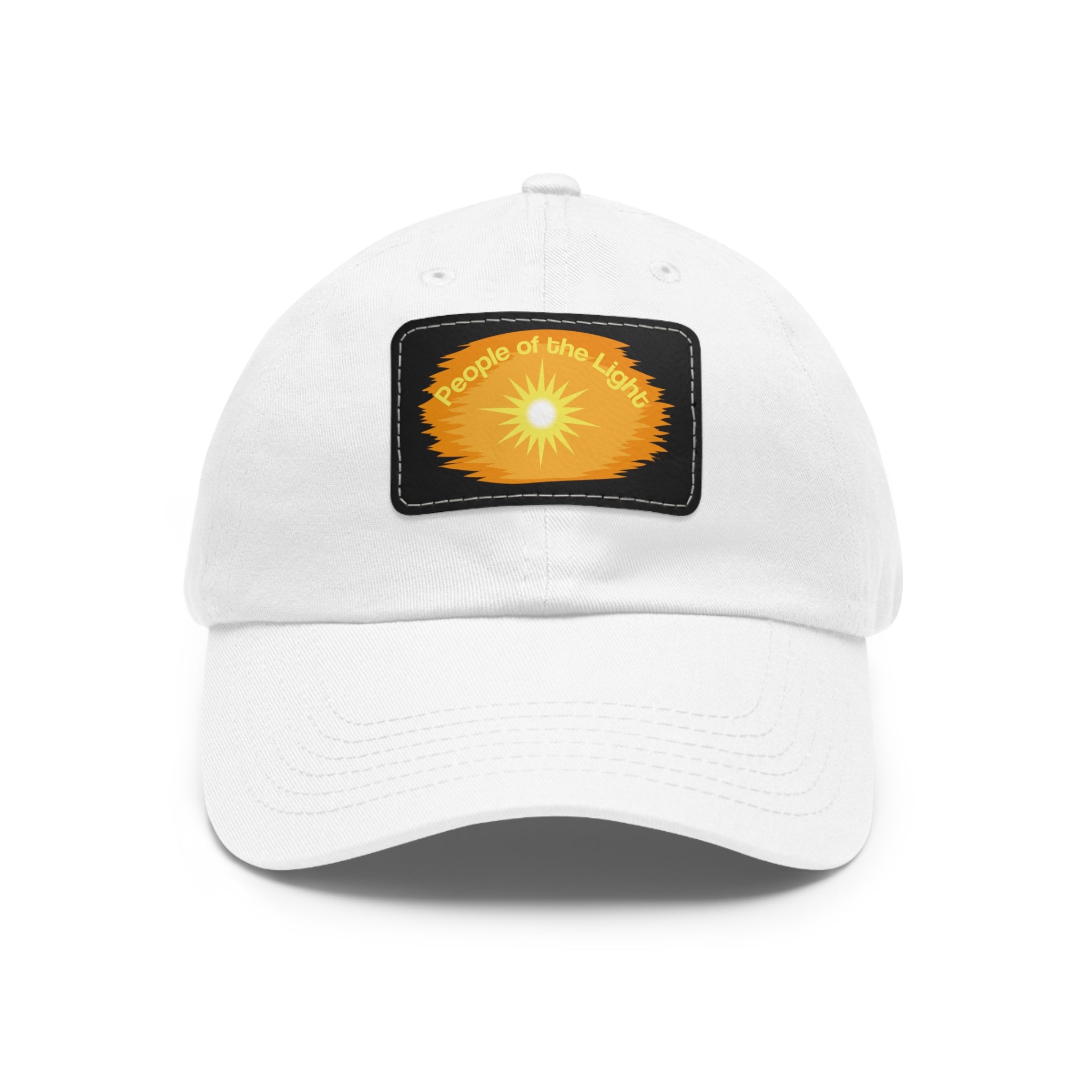 Dad Hat with Leather Patch. People Of The Light