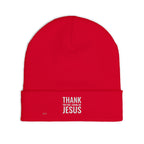Embroidered 'Thank You For Loving Jesus' Knit Beanie