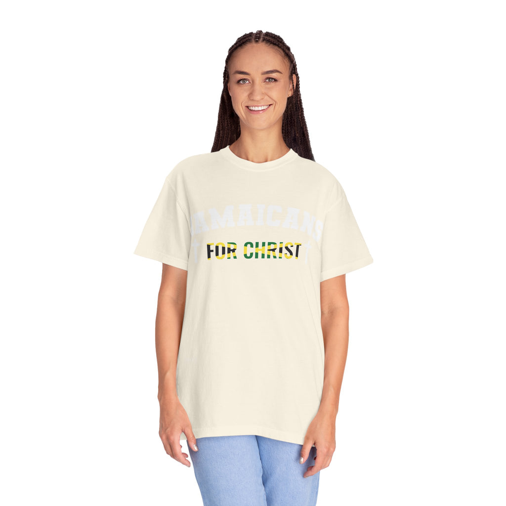 Jamaicans for Christ T-Shirt — Faith & Island Pride Garment-Dyed Tee