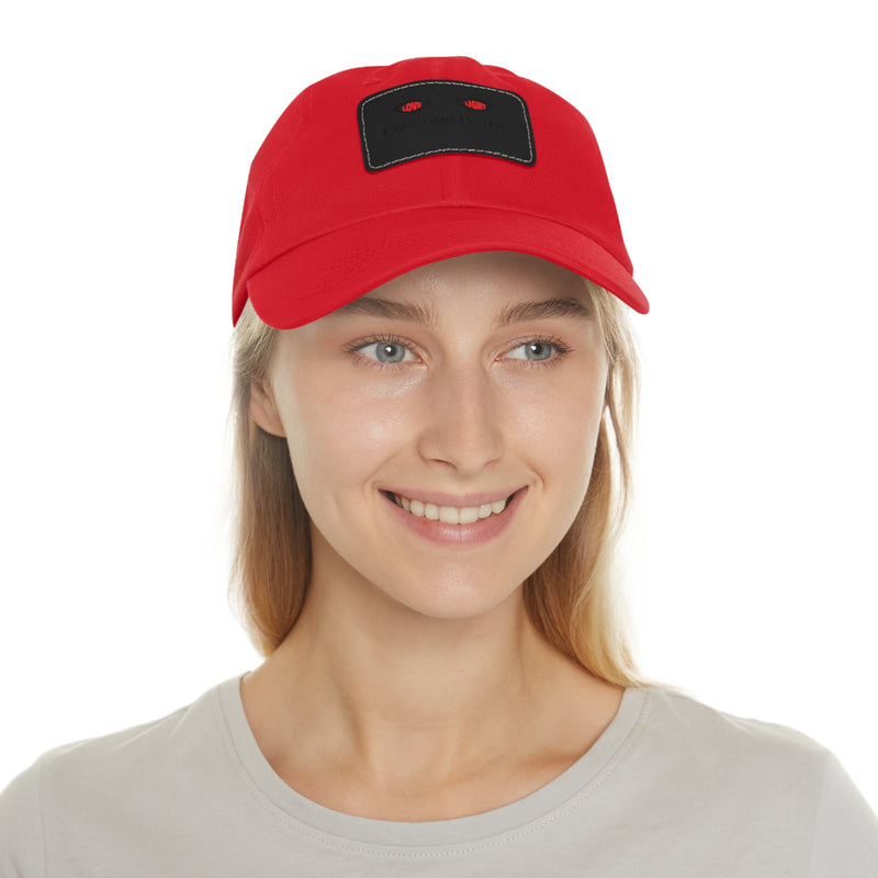 Dad Hat with Leather Patch. I See God In You