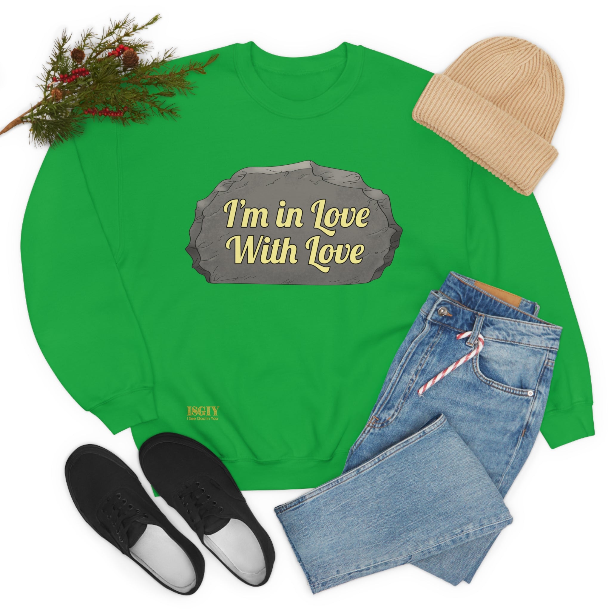 Unisex Heavy Blend Crewneck Sweatshirt In Love With Love