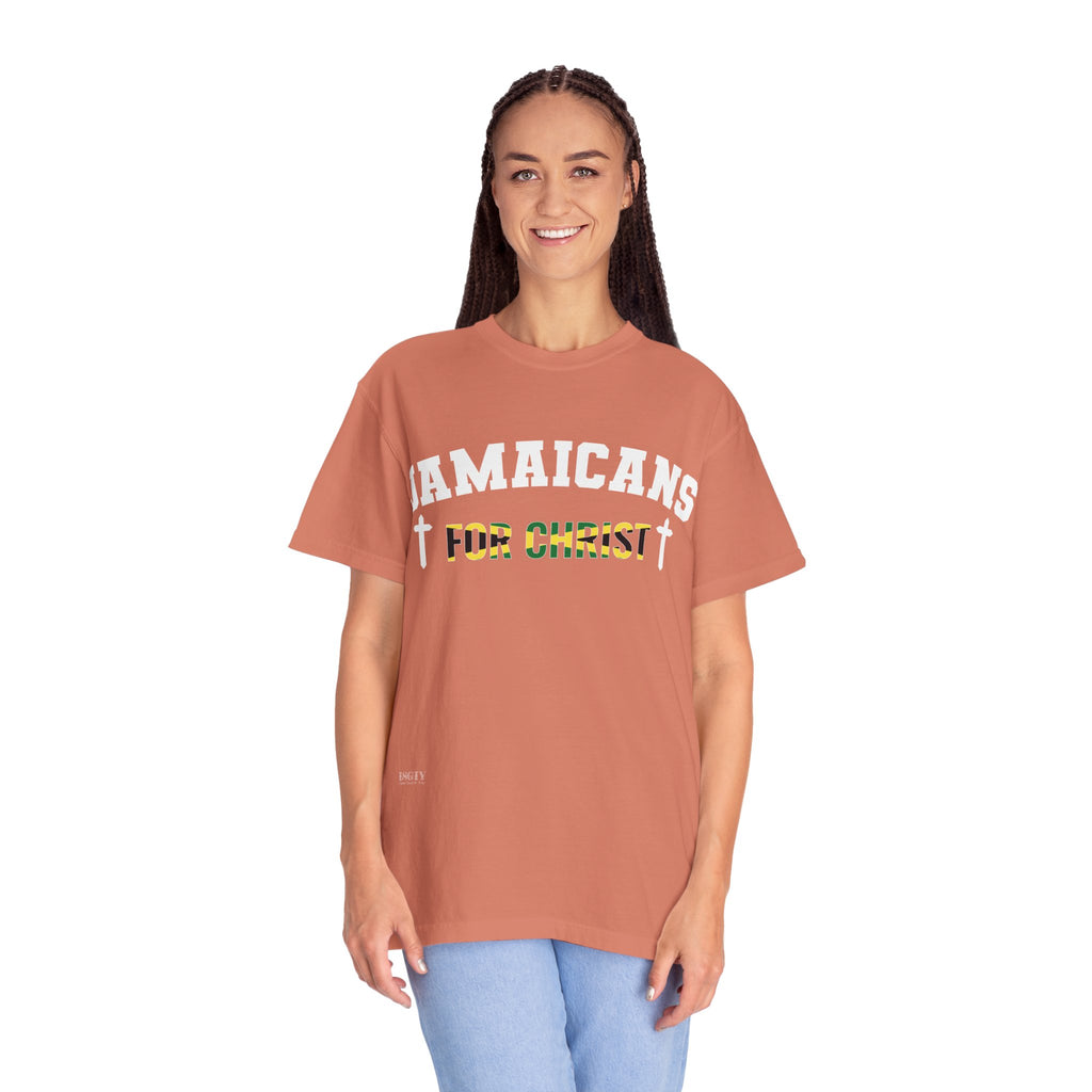 Jamaicans for Christ T-Shirt — Faith & Island Pride Garment-Dyed Tee