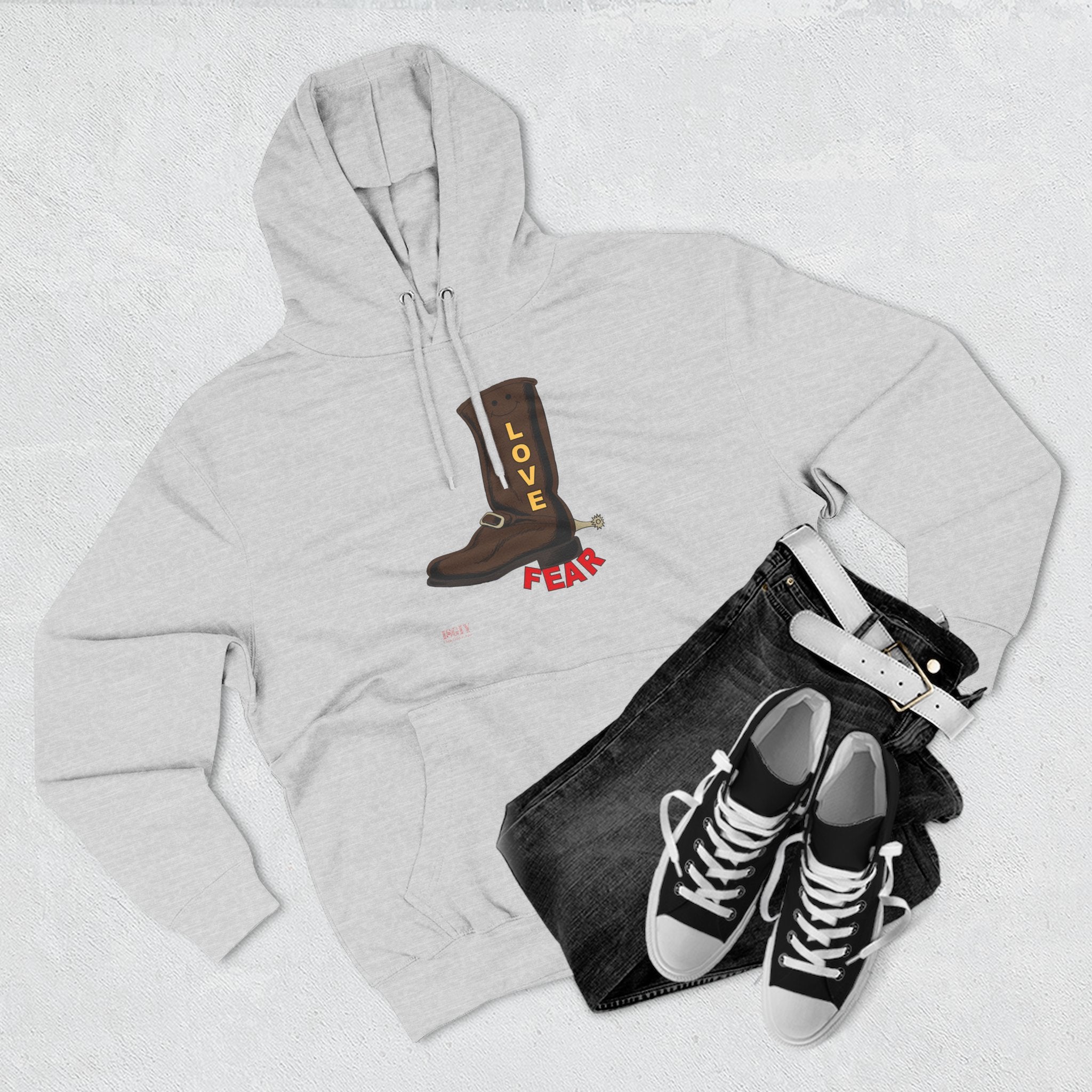 Unisex Premium Pullover Hoodie...Love Over Fear