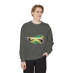 Sweatshirt — "Jamaicans 4 Christ" Graphic Crewneck (Patriotic Jamaican Colors)