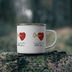 Enamel Camping Mug....Purchase My Heart With Love