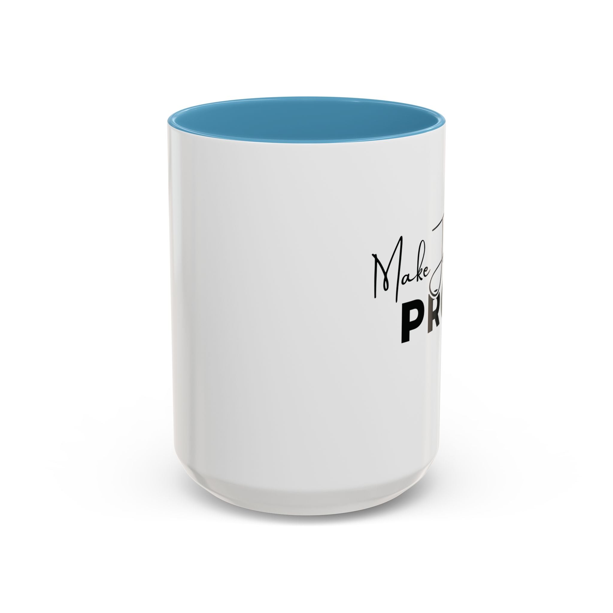 Make Jesus Proud Accent Coffee Mug — Inspirational Christian Coffee Cup