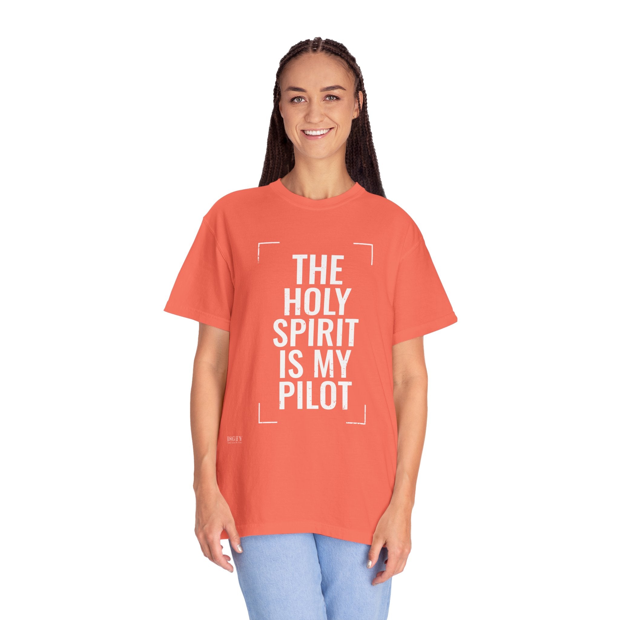Holy Spirit Is My Pilot T-Shirt — Christian Faith Graphic Tee