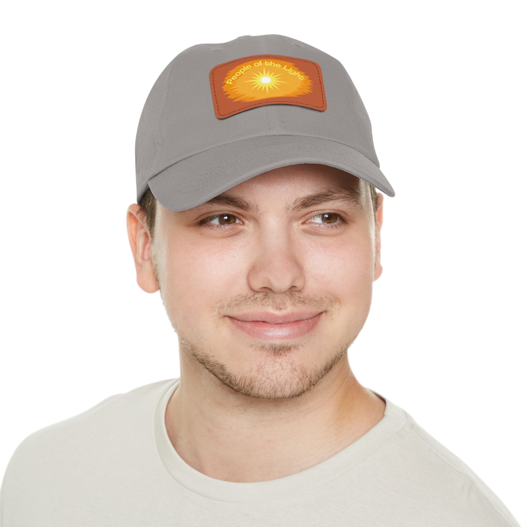 Dad Hat with Leather Patch. People Of The Light