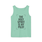 Holy Spirit Is My Pilot Tank Top — Christian Faith Graphic Tank