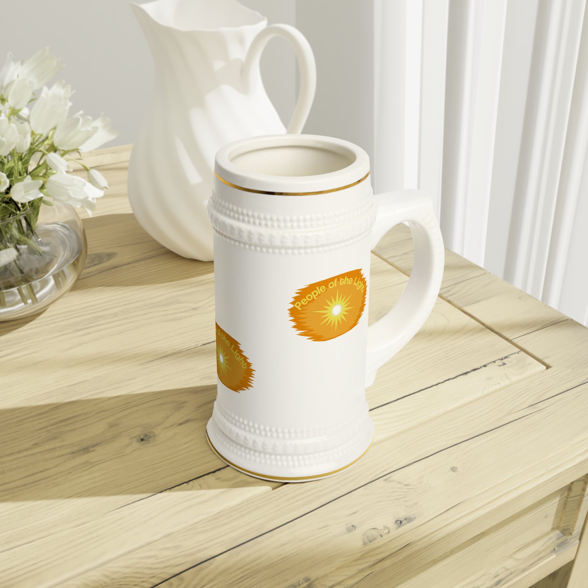 People of the Light Stein Mug — Inspirational Ceramic Beer Mug