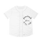 Men's Baseball Jersey (AOP) Sometimes Silence Is My Music