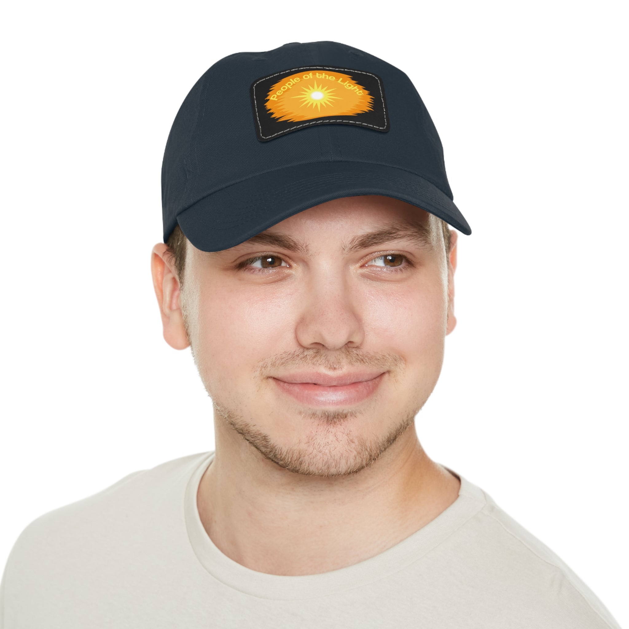 Dad Hat with Leather Patch. People Of The Light