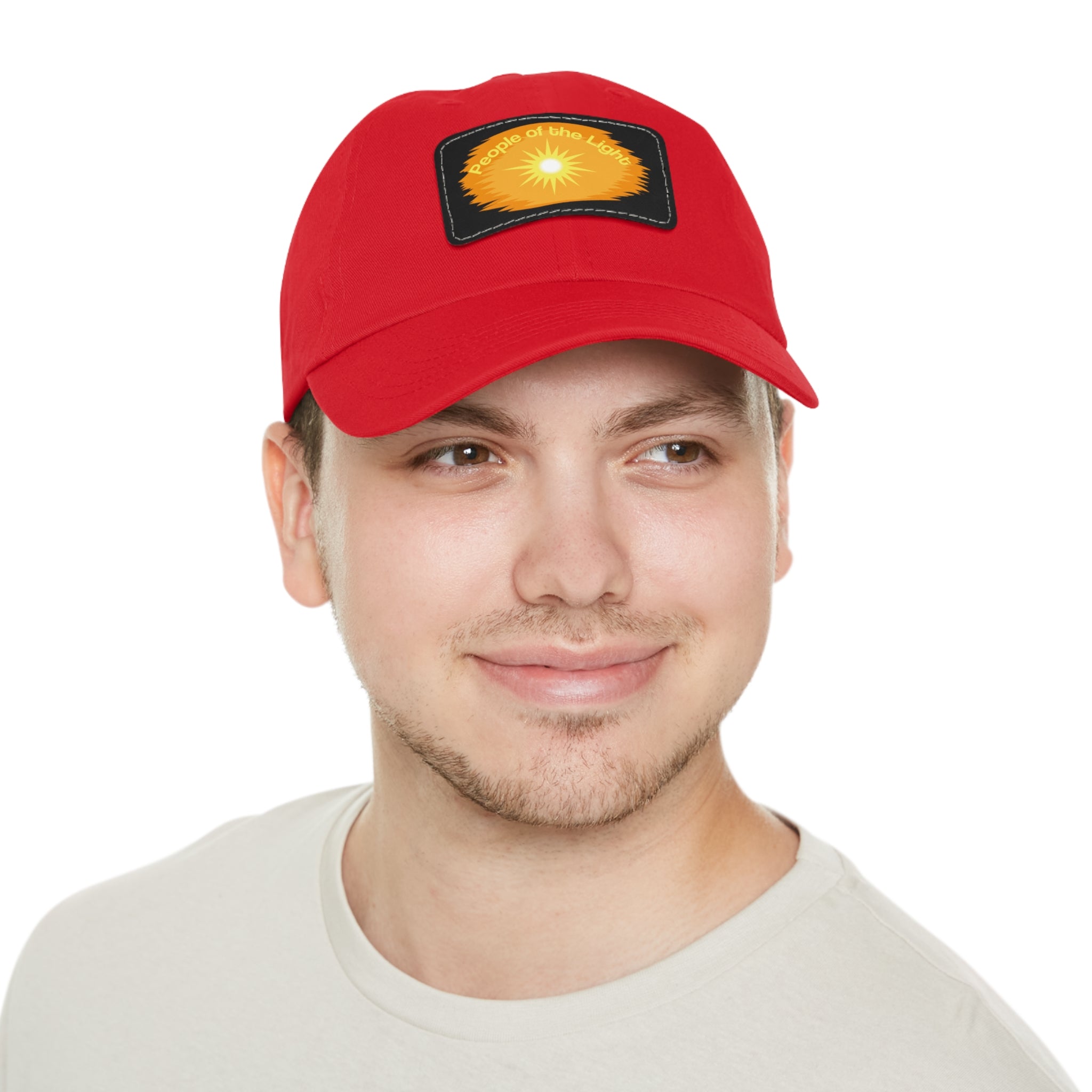 Dad Hat with Leather Patch. People Of The Light