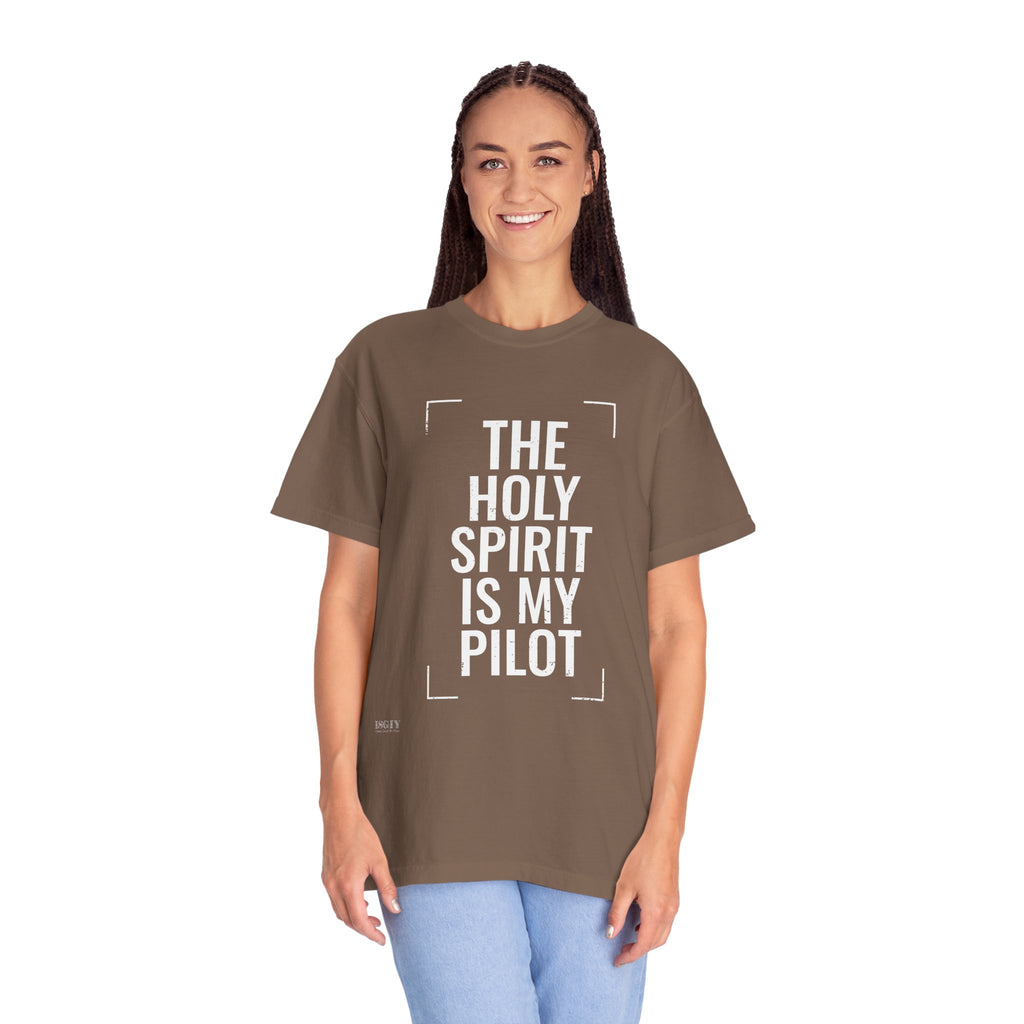 Holy Spirit Is My Pilot T-Shirt — Christian Faith Graphic Tee