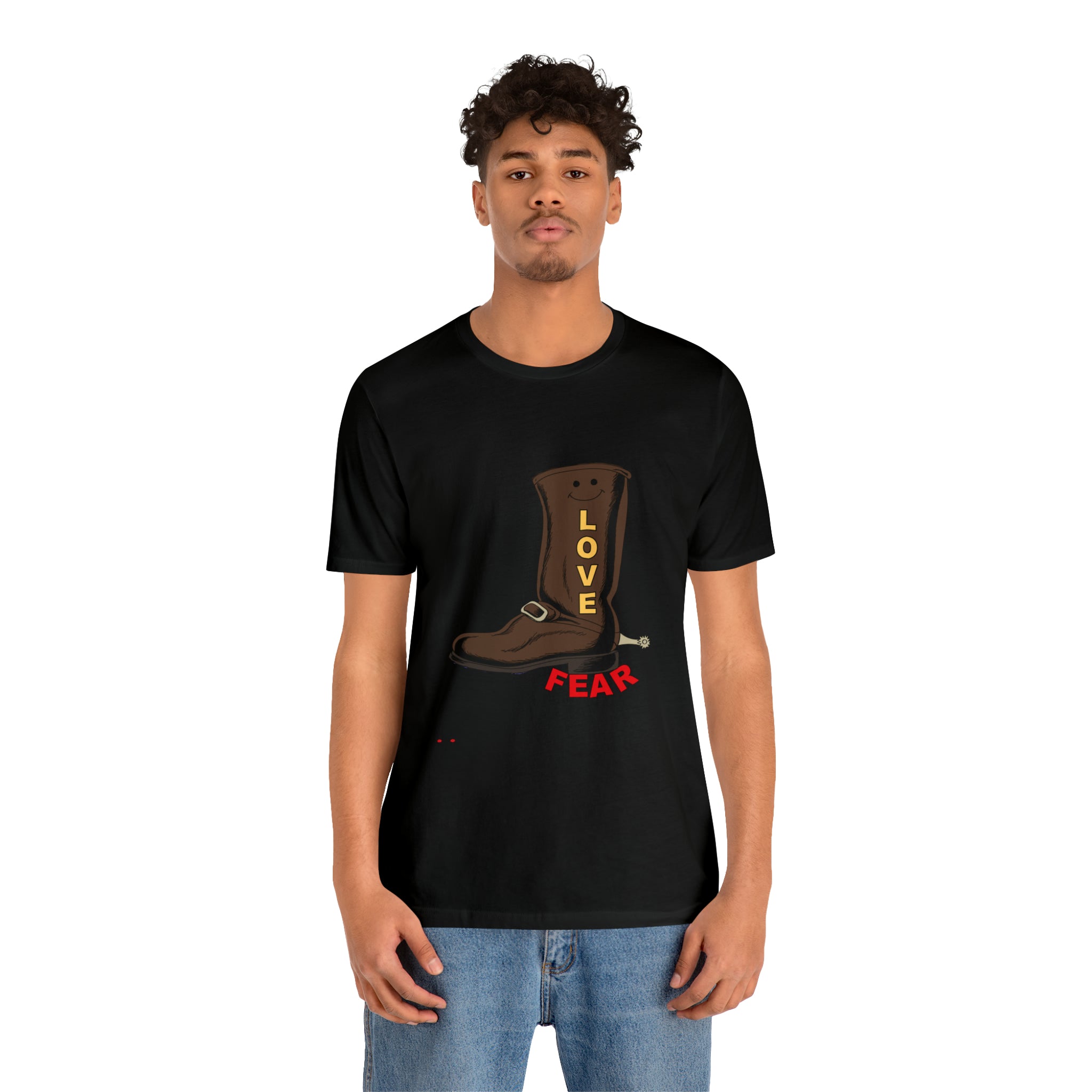 Unisex Jersey Short Sleeve Tee. Love Over Fear