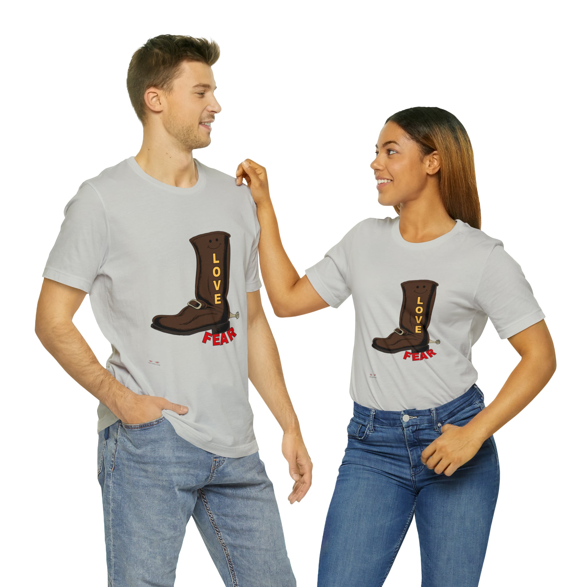 Unisex Jersey Short Sleeve Tee. Love Over Fear