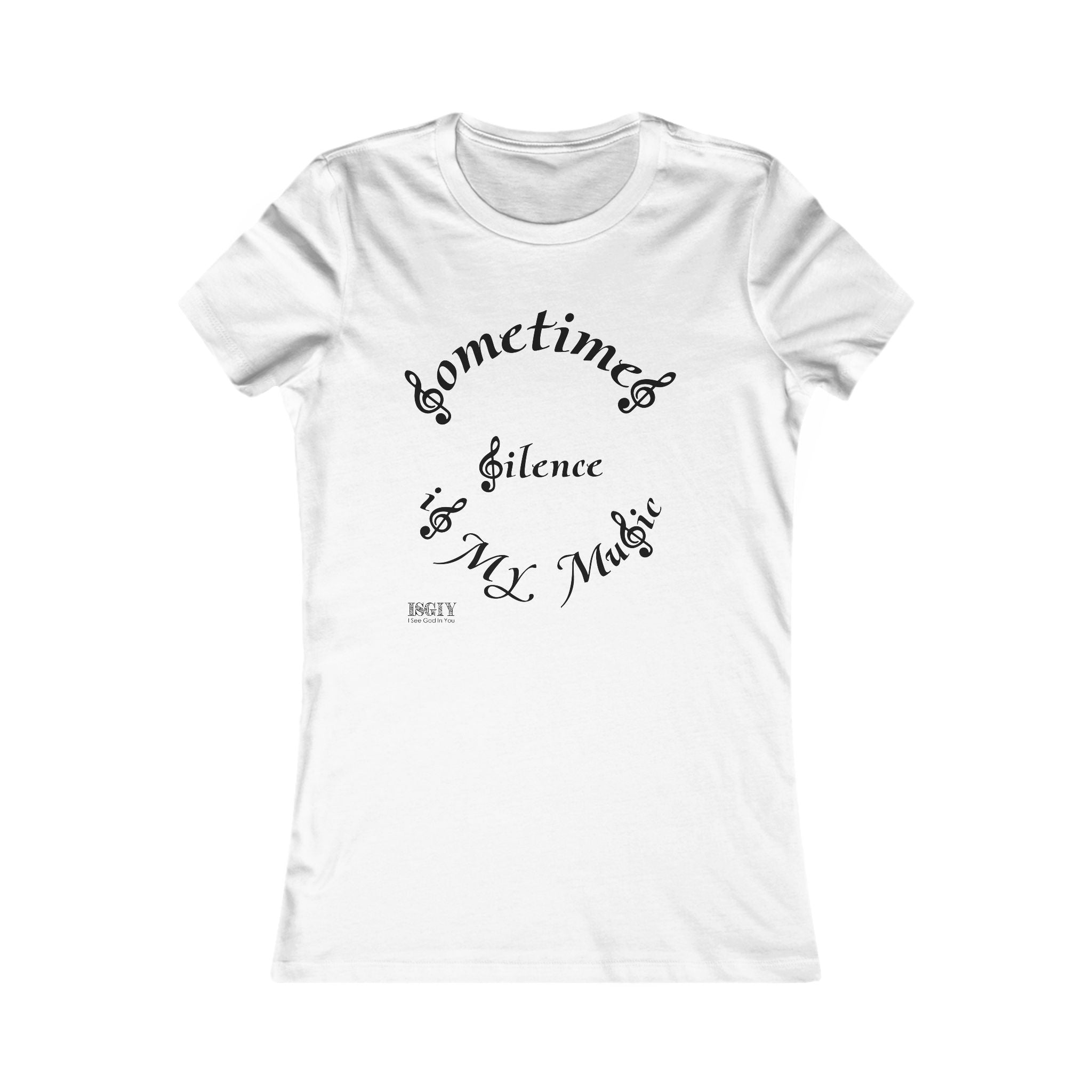 Music-themed Tee for Women - Silence Is My Music Women's Tee