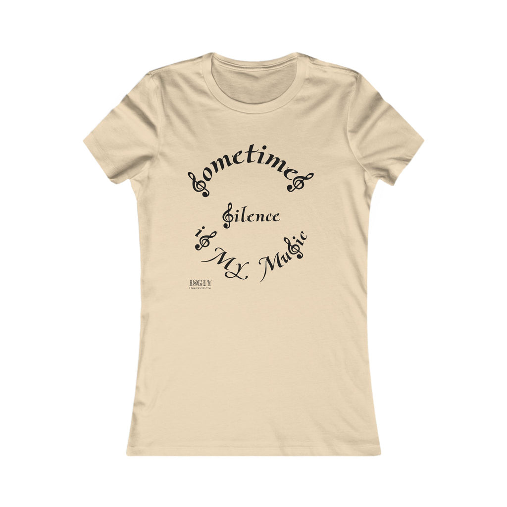Music-themed Tee for Women - Silence Is My Music Women's Tee