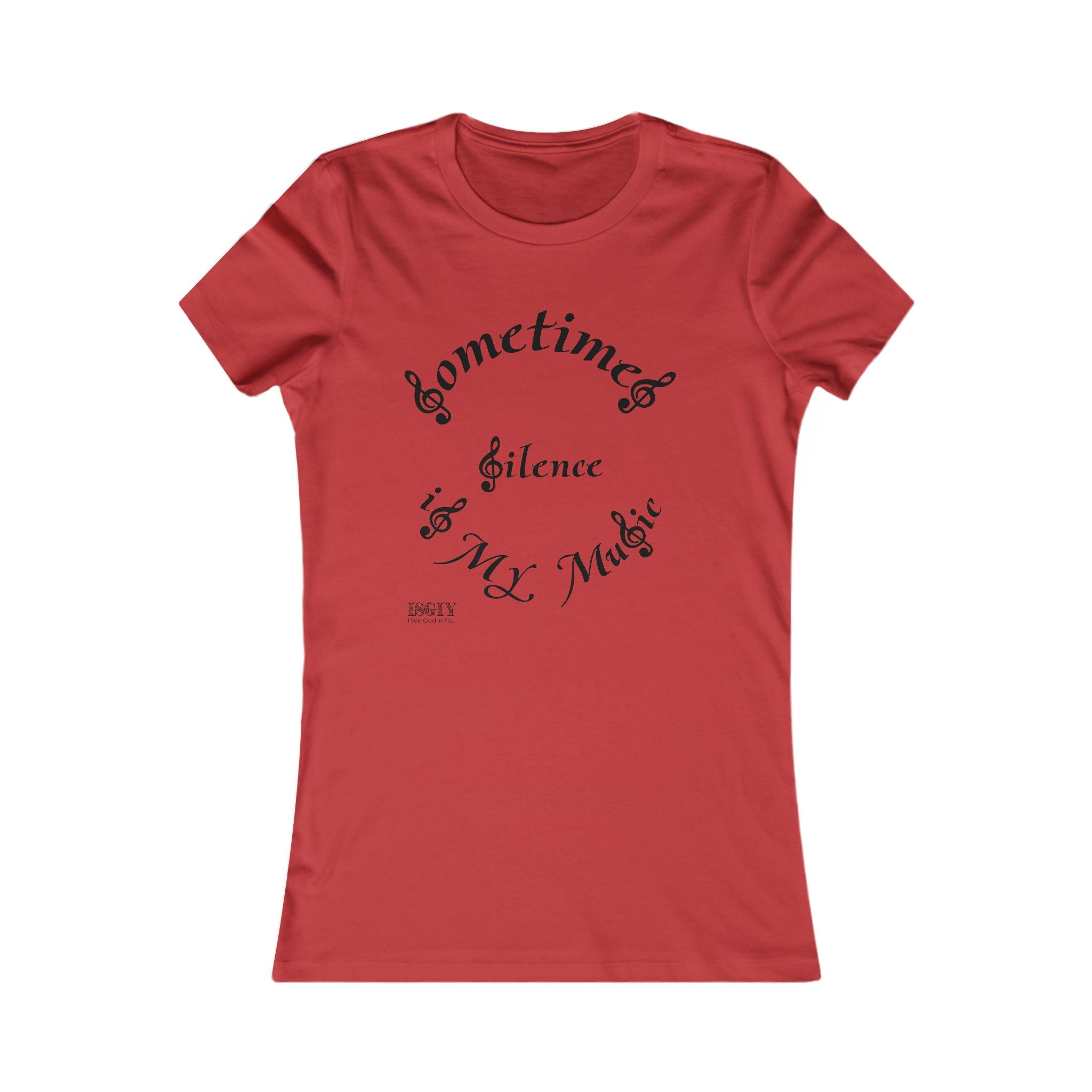Music-themed Tee for Women - Silence Is My Music Women's Tee
