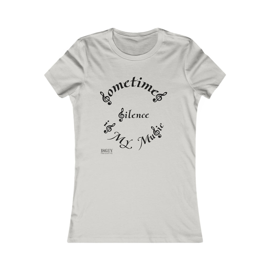 Music-themed Tee for Women - Silence Is My Music Women's Tee