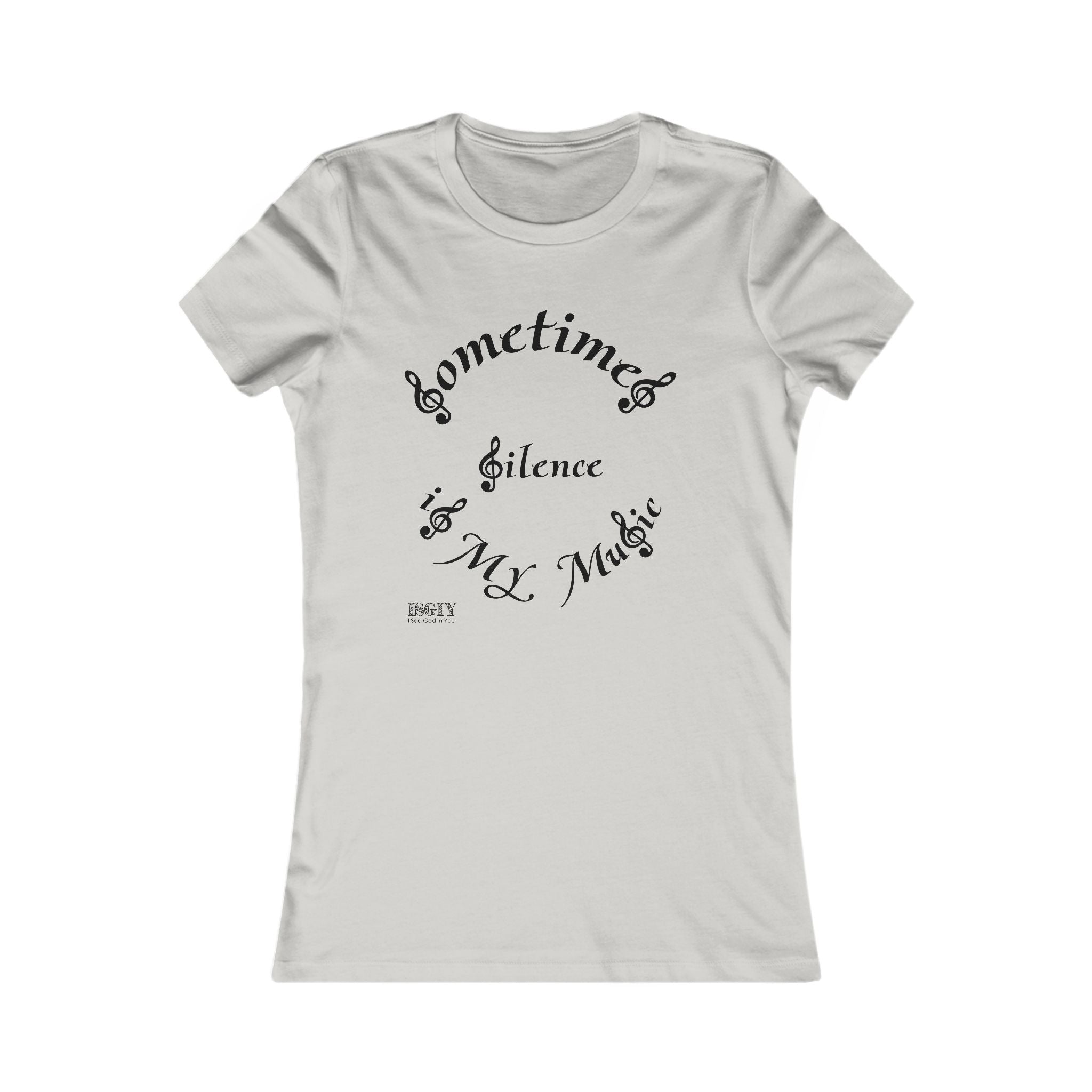 Music-themed Tee for Women - Silence Is My Music Women's Tee