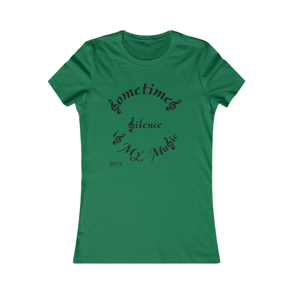 Music-themed Tee for Women - Silence Is My Music Women's Tee