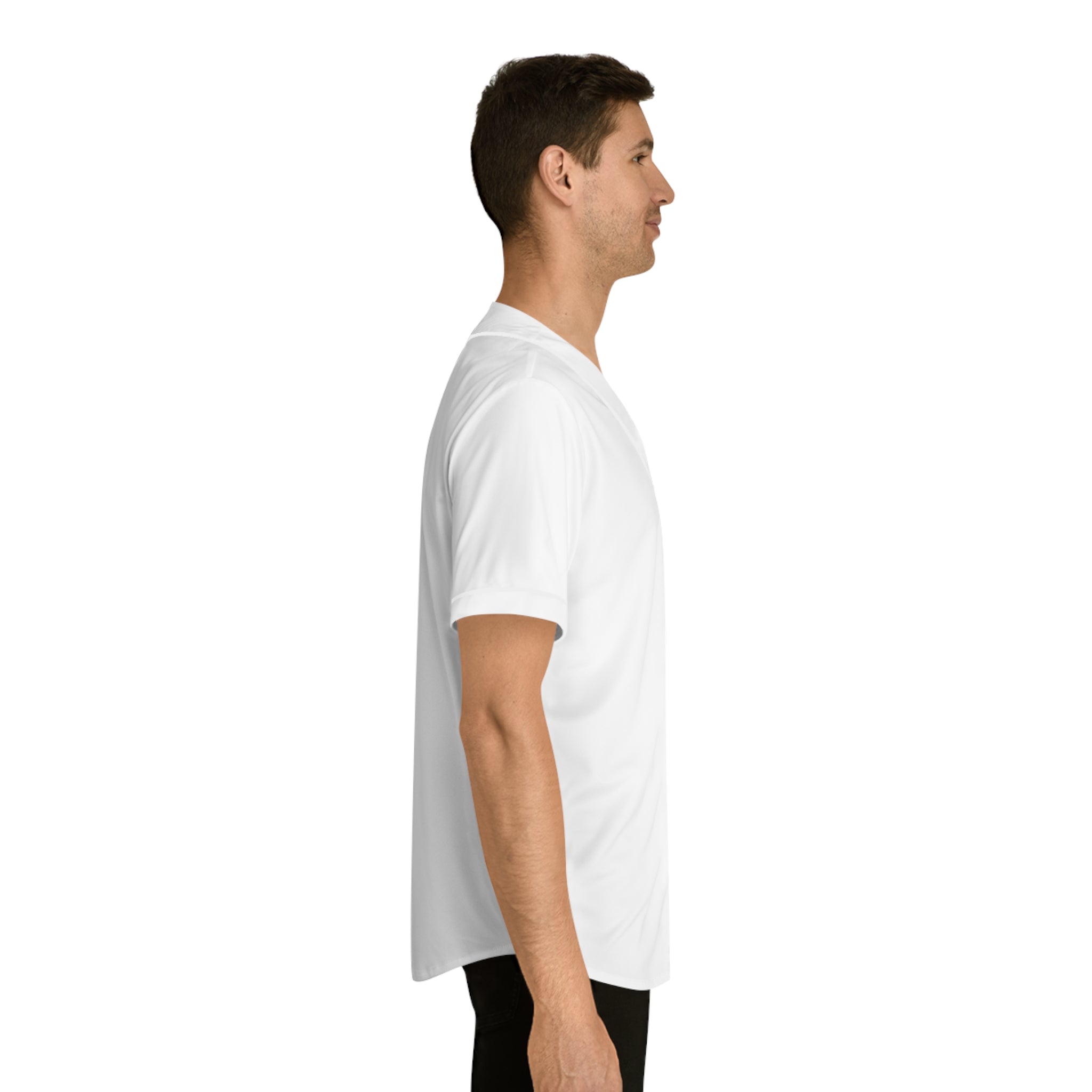 Men's Baseball Jersey (AOP) Sometimes Silence Is My Music