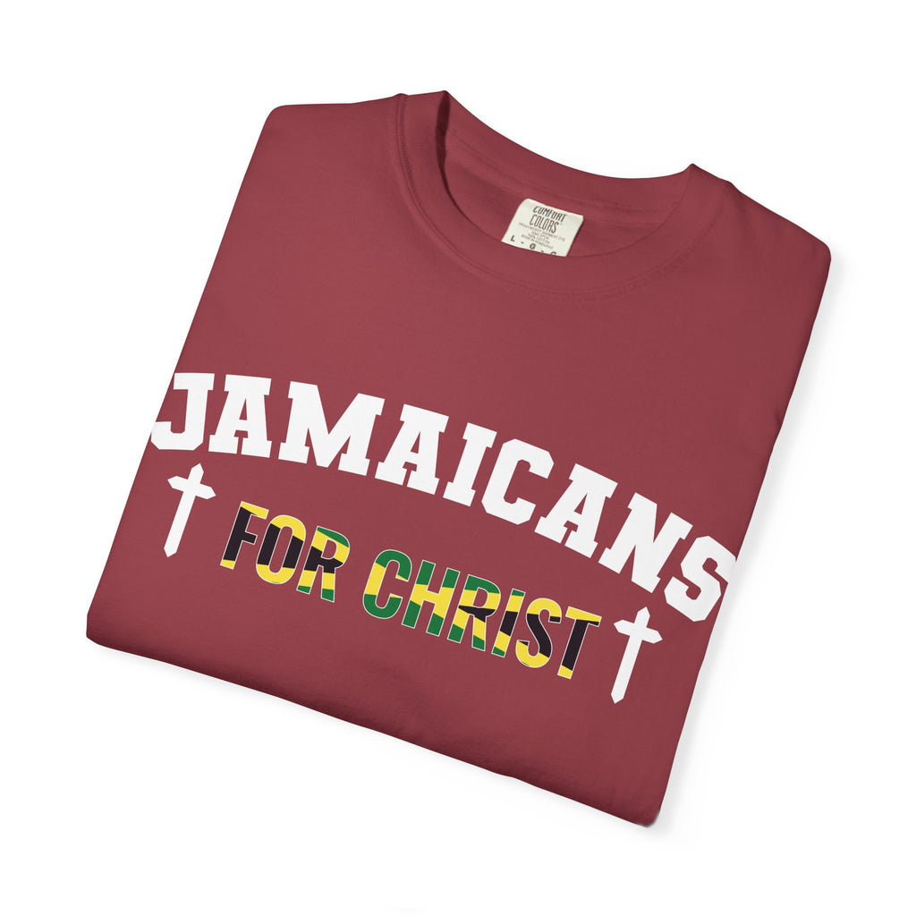 Jamaicans for Christ T-Shirt — Faith & Island Pride Garment-Dyed Tee