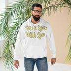 AOP Unisex Pullover Hoodie: I'm In Love With Love....Yel