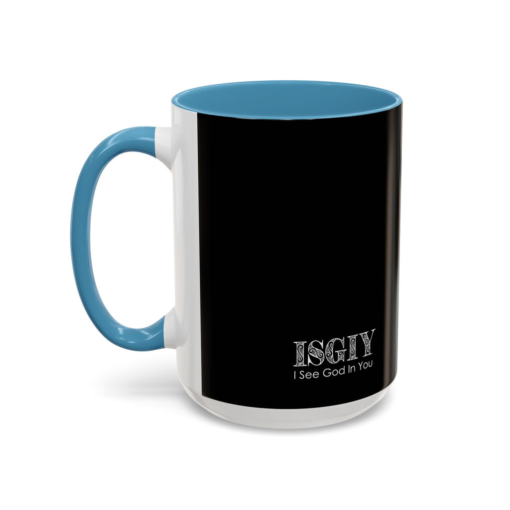 I Walk With Christ Accent Coffee Mug — Inspirational Christian Tea Cup (11/15oz)