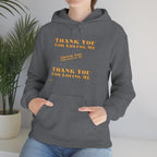 Unisex Heavy Blend Hooded Sweatshirt...Thank You For Loving Me...Yel